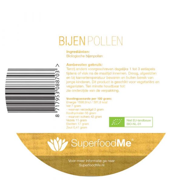 Biologische Bijenpollen Voedingswaarde Superfood