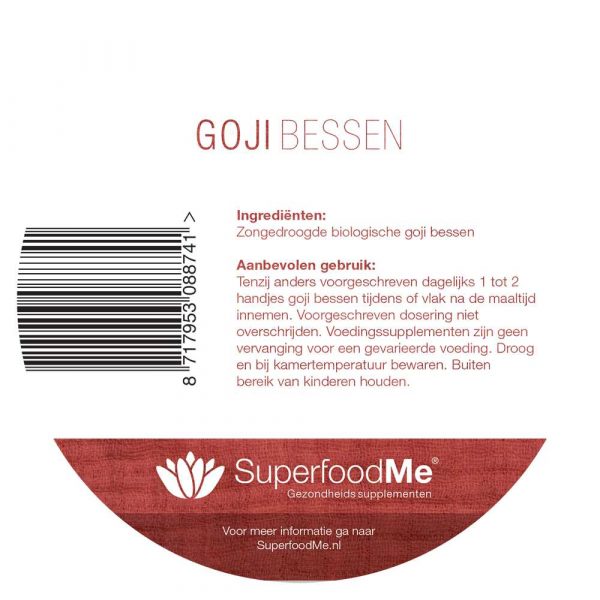 Biologische Goji Bessen Voedingswaarde Superfood