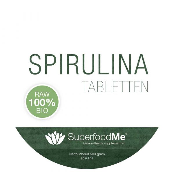 Biologische Spirulina tabletten Superfood SKAL