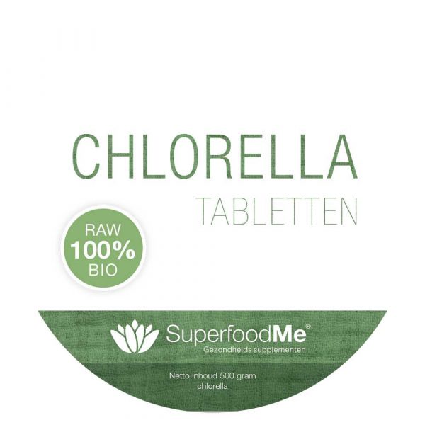 Biologische chlorella tabletten Superfood SKAL