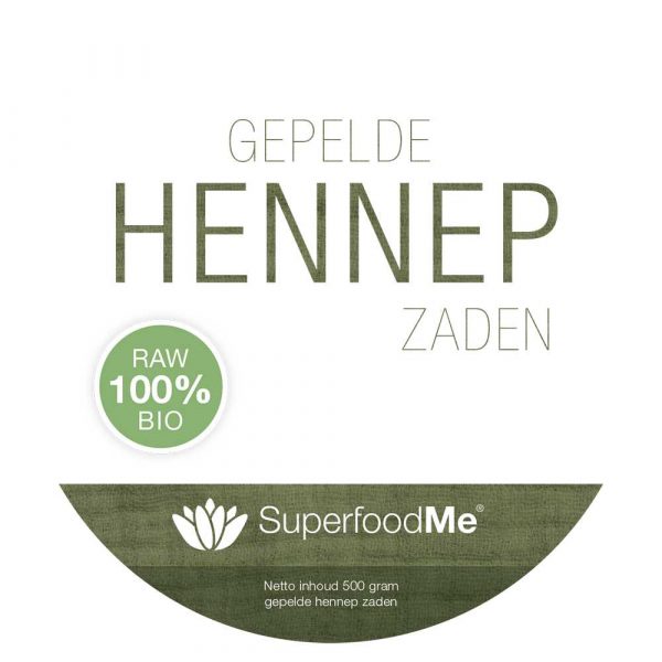 Biologische gepelde Hennepzaden Superfood SKAL