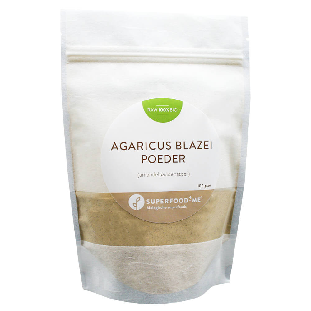 Biologische Agaricus Blazei poeder amandelpaddenstoel poeder Superfood4Me