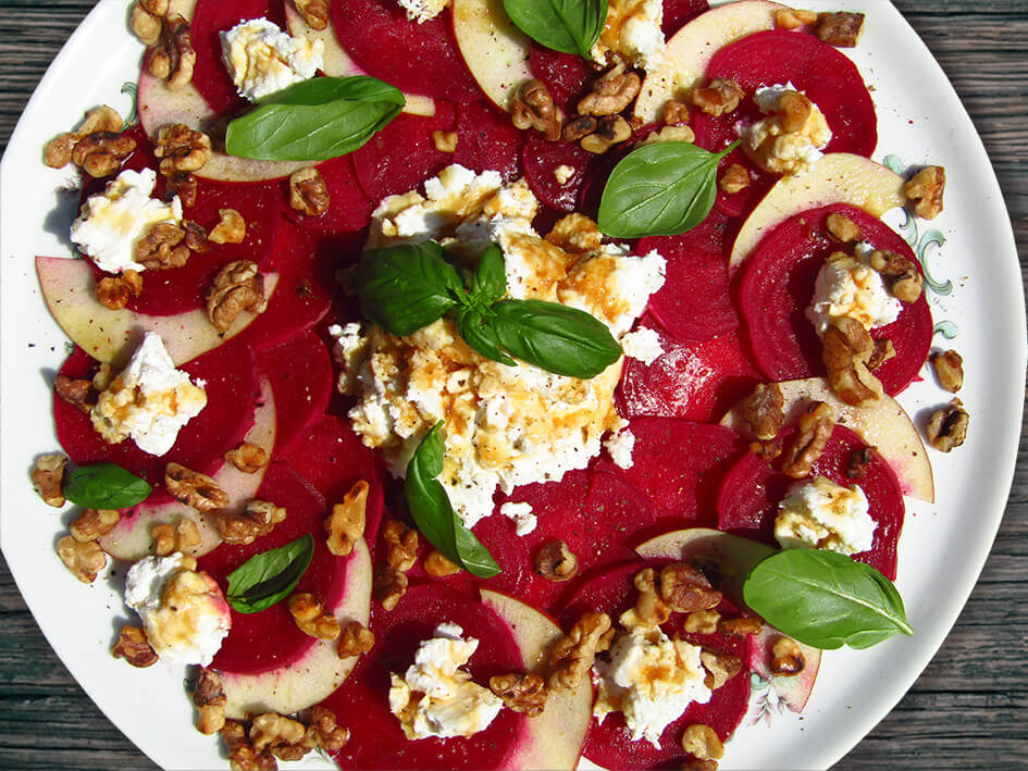 Vegetarische carpaccio recept met boekweithoning Superfood4Me