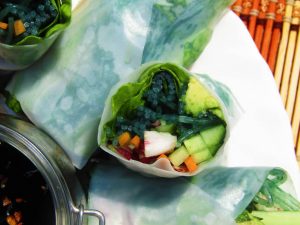 Knapperige spirulina spring rolls superfood recept biologische superfoods Superfood4Me